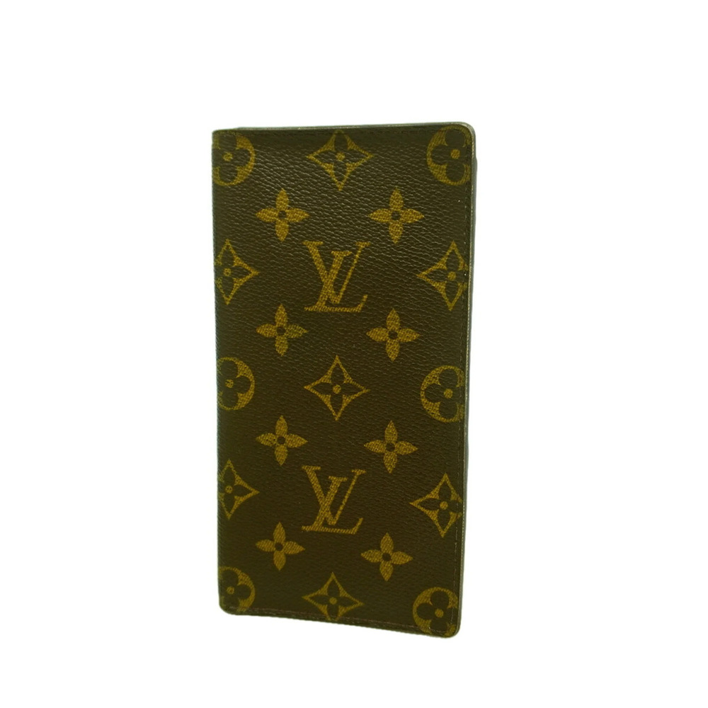 Louis Vuitton Monogram Portefeuille Cartes Crédit Wallet, M61823, Brown, Men'...